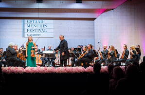 Alexandra Conunova, Valery Gergiev, Mariinsky Orchester St. Petersburg, Festival-Zelt Gstaad Zoom: Alexandra Conunova, Valery Gergiev, Mariinsky Orchester St. Petersburg, Festival-Zelt Gstaad