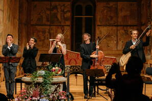 Rachel Podger, Maurice Steger, Diego Ares, Daniele Caminiti, Christoph Dangel, Kirche Saanen Zoom: Rachel Podger, Maurice Steger, Diego Ares, Daniele Caminiti, Christoph Dangel, Kirche Saanen