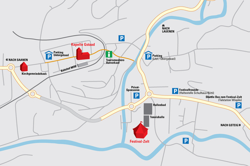 Situationsplan Gstaad Zoom: Situationsplan Gstaad